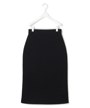 ICB 【洗える】 クロスコンビ ニットスカート ブラック系