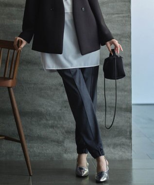 【洗える】T/Wブロード ジョグパンツ