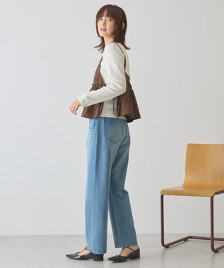 AMERICAN HOLIC ルーズストレートデニムパンツ Light Indigo