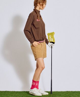 PW CIRCULUS 【WOMEN】WAVYロゴソックス ゴルフ レディース ピンク系