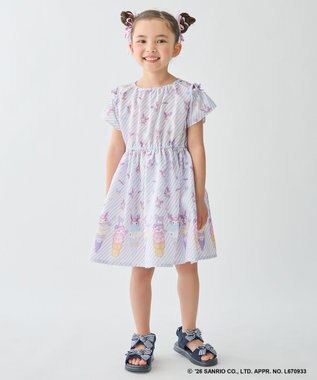 ANY KIDS 【サンリオキャラクターズ×ANY KIDS】2WAY ファンシーワンピース クロミ×ラベンダー