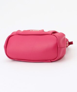 LA BAGAGERIE シープレザー　ギャザーミニマムバッグ ピンク