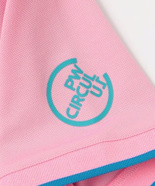 PW CIRCULUS 【WOMEN】【吸汗速乾/ストレッチ/UVケア】ベーシックカノコ スキッパー ポロシャツ ゴルフウェア レディース ピンク