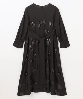 GRACE CONTINENTAL ハートスパンコールワンピース ブラック