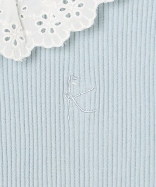 組曲 KIDS 【150-160㎝】フリルリブ2WAY トップス サックスブルー系