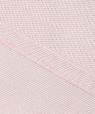 J.PRESS MEN 【大人気】アメリカンコットン鹿の子ボーダー バックブルポロシャツ ライラック系1