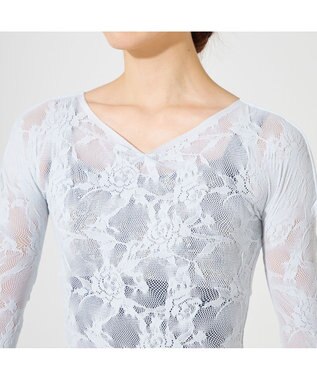 Chacott 【ノーソーイングニット】キシリトールシアーレース2Wayトップ ベビーブルー