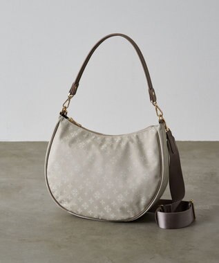 russet 2WAYショルダーバッグ【ナイロンジャガード】(CE-1446) Ecru