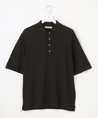 UNFILO MENS 【抗菌防臭】イージーケア ライトニットポロ [23年春夏商品] ブラック