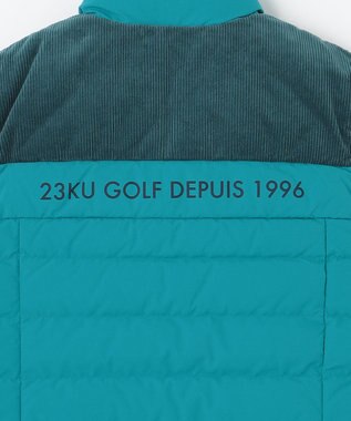 23区GOLF 軽くて暖か！【WOMEN】【ストレッチ・撥水】ダウンベスト ピーコックグリーン系