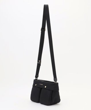 LA BAGAGERIE ダブルフロントポケットショルダー ブラック