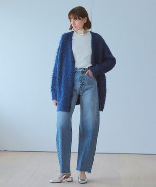 NAVE 【×NAVE】SERGE de bleu × NAVE カーブワイドデニム スカイブルー系