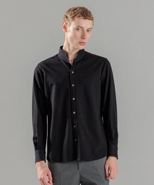 JOSEPH HOMME コンフォートクリアギンガム　ウイングカラーシャツ ブラック系