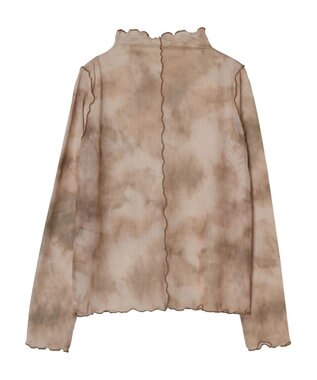 CRAFT STANDARD BOUTIQUE タイダイメッシュボトルネックインナー Mocha