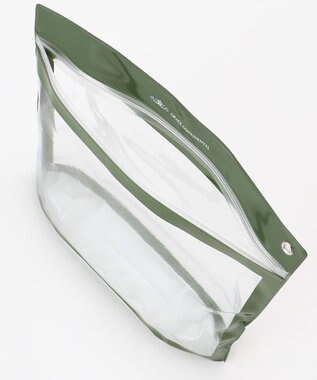 GRACE CONTINENTAL Fabricフラットポーチ-AW ゴールド