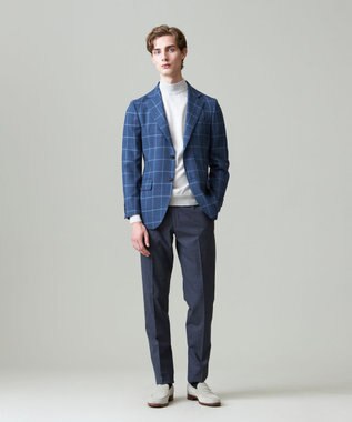 J.PRESS MEN 【KING SIZE】【NEWSTAGE】シルキーリファインドチェック ジャケット/総裏 ダルブルー系4