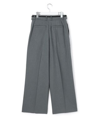 ICB 【WEB＆一部店舗限定】 SerikaWorsted ワイドストレートパンツ ミディアムグレー