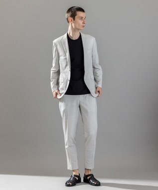 JOSEPH HOMME 新素材【通気性/ストレッチ】グリットタックジャージー   ストレッチジャケット ライトグレー系