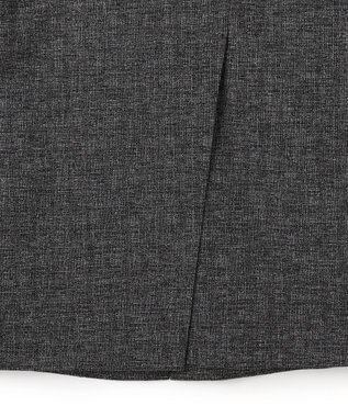 ICB L 【先行予約】 ミックスブッチャー バックスリットジレ ブラック×オフホワイト