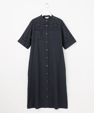 J.PRESS LADIES S 【WEB限定カラーあり】エンブロイダリー シャツ ワンピース