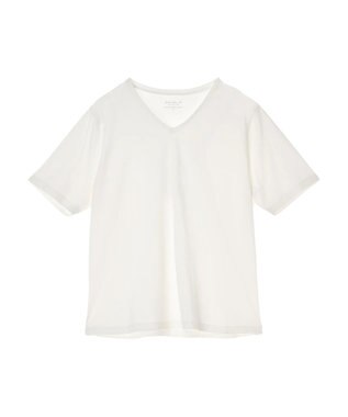 Green Parks 汗染み防止ＶネックＴシャツ Off White
