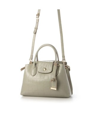 UNBILLION perche ゴートユーティリティヒネリかぶせトートS CGRY