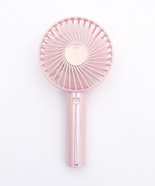 WEGO 【冷却/携帯扇風機/熱中症対策】オーロラハンディファン ライトピンク