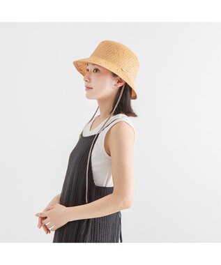 林八百吉商店 un chapeau  紐付きキャペリン ナチュラル