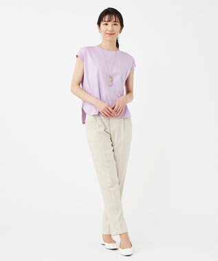 KASHIYAMA 【抗菌消臭】クレンゼ フレンチTeeシャツ ラベンダー