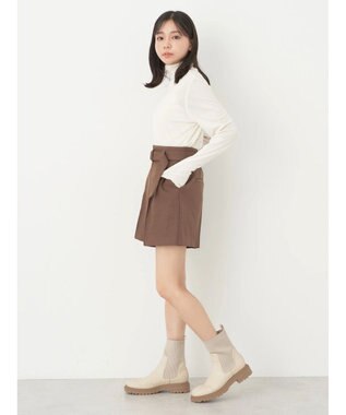 earth music&ecology シアータートルネックプルオーバー Ivory