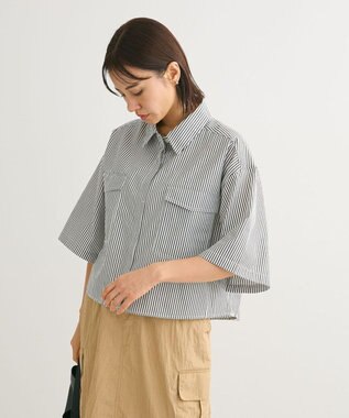 Green Parks ５分袖ショートシャツ Black