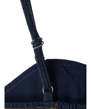 earth music&ecology レースアップデニムビスチェ Dark Indigo