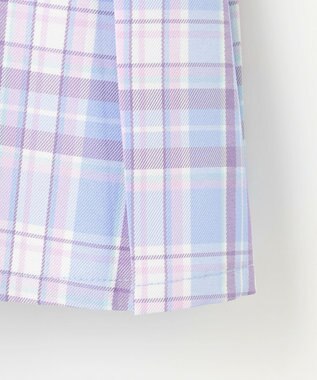 ANY KIDS プリーツ スカパン サックスブルー×チェック