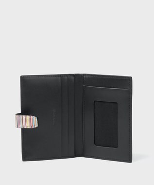 Paul Smith シグネチャーストライプタブ  パスケース ブラック