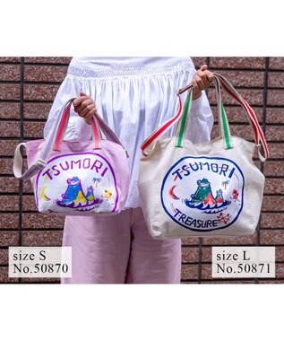 tsumori chisato CARRY トレジャーアイランド ハンドバッグ 2way ショルダーバッグ ピンク