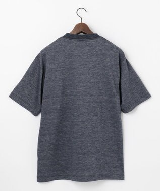JOSEPH ABBOUD MOUNTAIN 【SPACE／UNISEX】リネンハニカム Tシャツ ダルブルー系