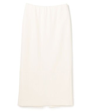 BEIGE， 【VERY NaVY掲載】GYPSUM / シルキータッチ  Iラインロングスカート Ecru