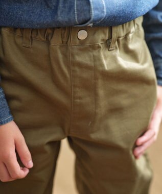 J.PRESS KIDS 【100-130cm】ツイル フルレングスパンツ カーキ系