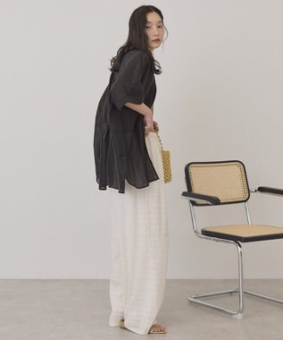 AMERICAN HOLIC サイドメローレースパンツ Ivory