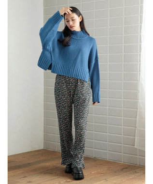 Green Parks ・ＳＵＧＡＲ　ＳＰＯＯＮ　ハイネックショートニット Blue