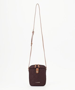 LA BAGAGERIE グリッドキルティングミニショルダー ワイン