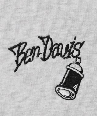 WEGO 【ユニセックス着用ITEM/MLサイズ展開】別注BENDAVISグラフィックジップパーカー アッシュグレー