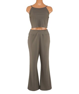 San-ai Resort（三愛水着楽園） 【UPF50＋】ロングパンツ3点セット　9M・11L　【San-ai Resort（サンアイリゾート）】 カーキ