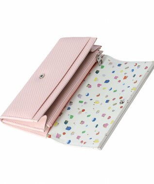 tsumori chisato CARRY クロスエンボス 長財布 ピンク