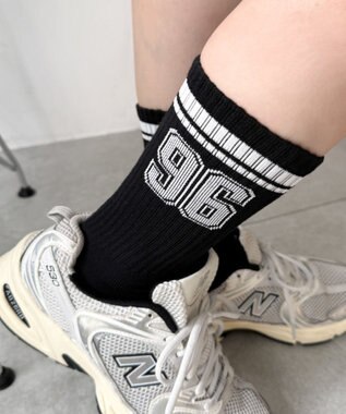 WEGO ナンバリングラインリブソックス