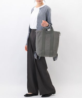 ACE BAGS & LUGGAGE W&.Day/Night レポ 2WAYトート A4サイズ 19171 ダブルアンドデイナイト グレー