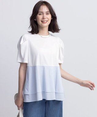 組曲 S シャツコンビティアード カットソー