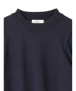 earth music&ecology マジョリカニットプルオーバー Navy