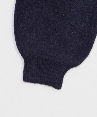 WEGO フラッフィー2WAYグラフィックワンショルBIGニット ネイビー