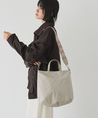 russet 《15か月連続！ブランド月間ランキング1位》コーデュラナイロン 2WAYトートバッグ(CE-1404-WEB) L.Greige